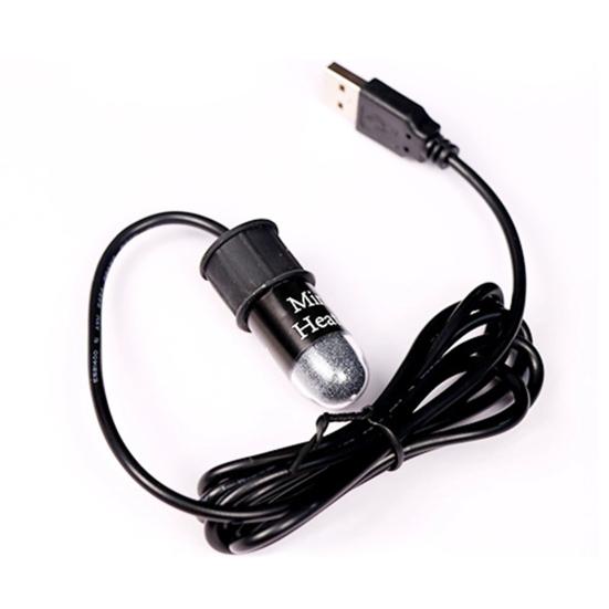 1 комплект обогревателя для аквариума с питанием от USB, нагревательный стержень для мини-аквариума с присоской для аквариума, водного террариума