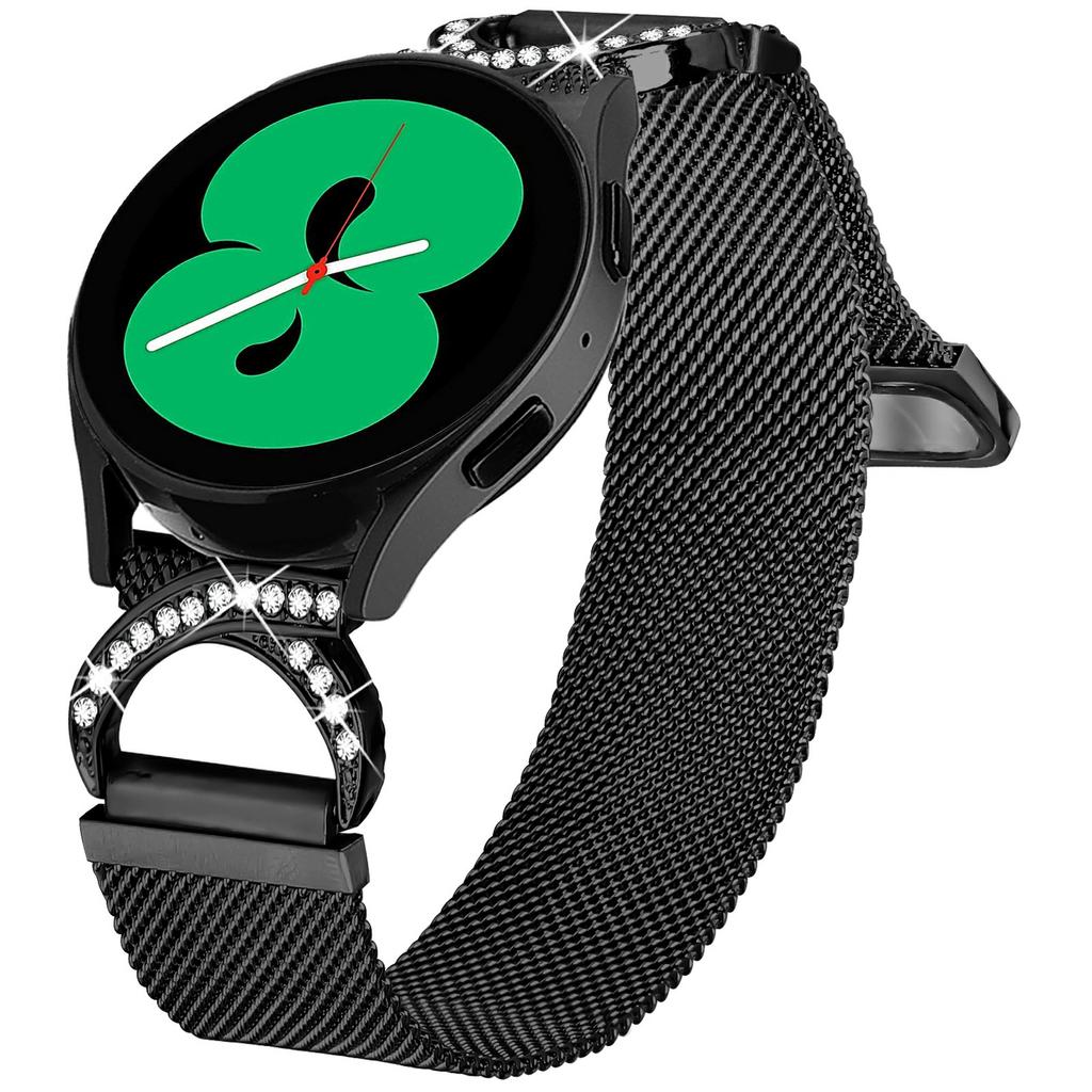 Ремешок для Samsung Galaxy Watch4 40мм/44мм Миланский металлический ремешок Декор стразами
