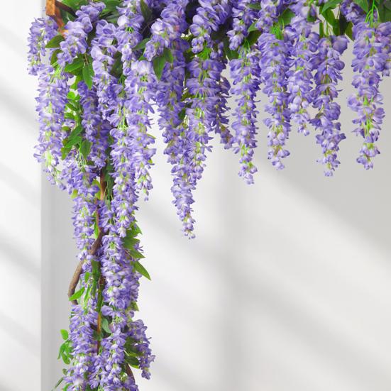 Искусственные подвесные цветы, реалистичные поддельные цветы, лозы, устойчивые к погодным условиям, искусственные цветы для подвесной корзины, арки, внутреннего и наружного украшения