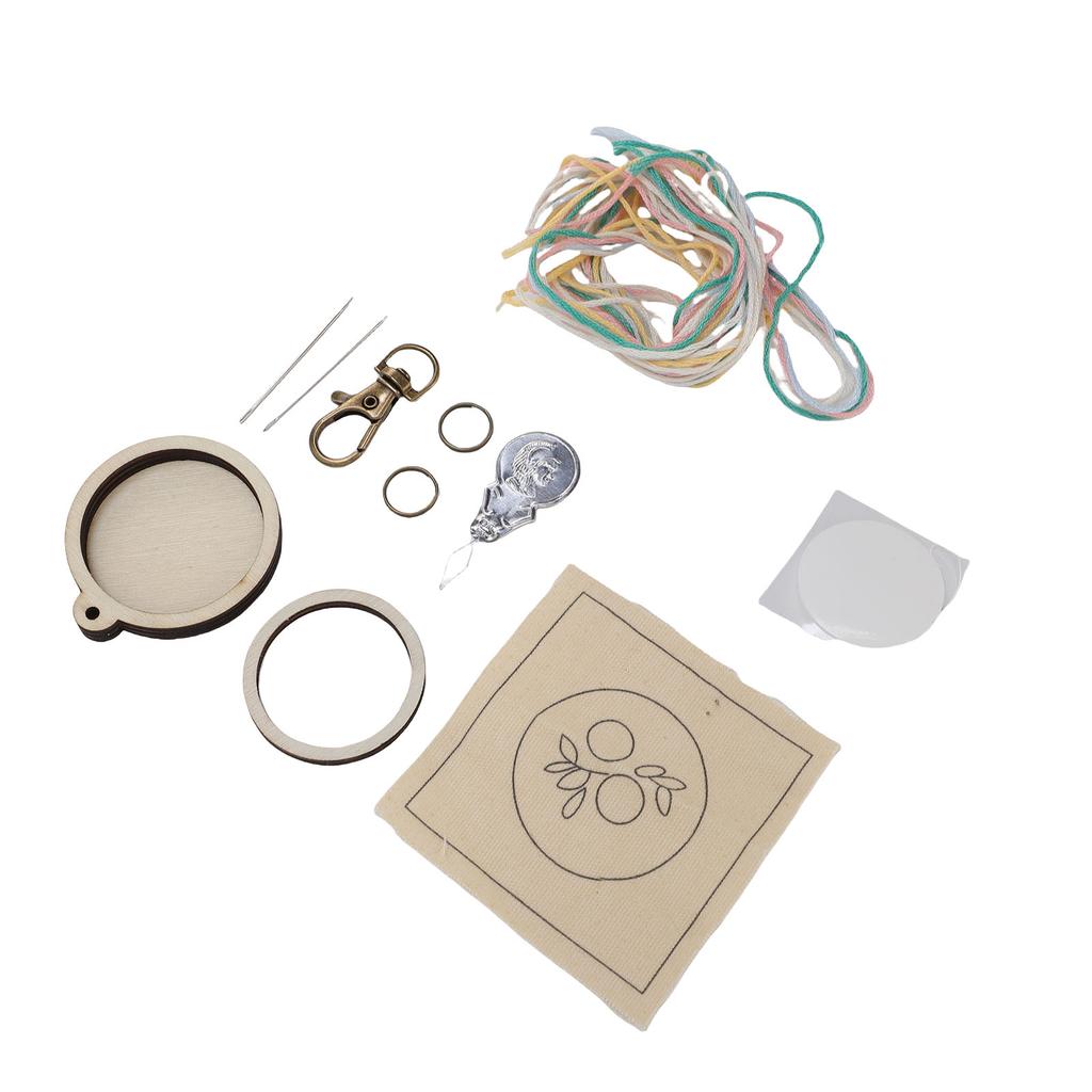 Мини Деревянный Вышивальный Пяльцы Брелок Маленькое Кольцо Крошечные Материалы для Изготовления Ювелирных Изделий для Ожерелья Серьги Подвески Круглый