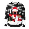 Christmas 2024 New Crewneck Hoodie Casual 3D Printing Old Christmas Couple Outfit Manufacturers Direct Sales
