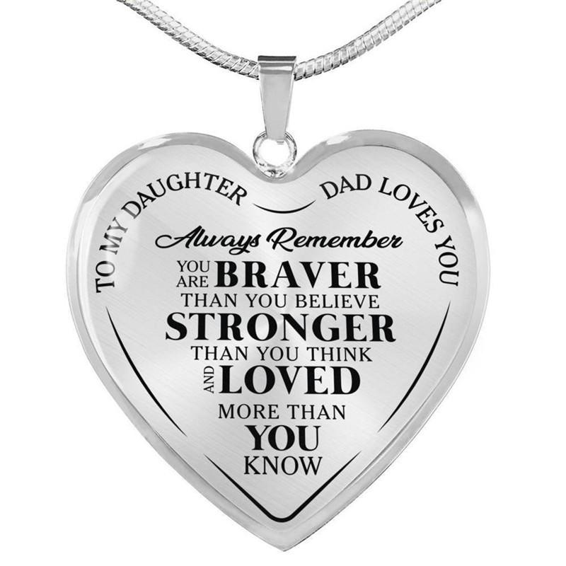 Любовь папы: Ожерелье с подвеской в виде сердца для дочери — персонализированный подарок для дружбы