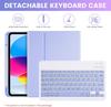 Case for iPad A16 11 Inch A3355 A3356 A3354, for iPad 10th 10.9 Inch A2696 A2757 A2777 A3162 Removable Keyboard Cover