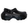 Crocs Clogs Stomp High Shine Sandals 'Black' Women's