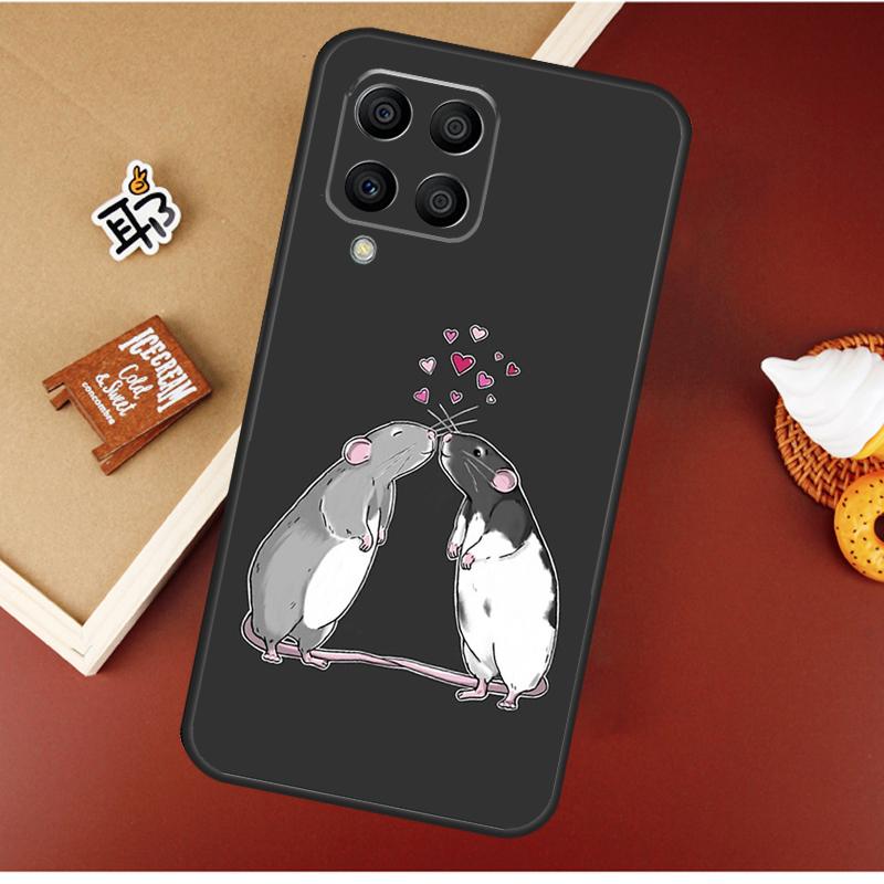 Милый Мультяшный Животный Крыса Чехол Для Samsung Galaxy M55 M35 M15 M56 M36 M16 M06 M31 M13 M33 M53 M12 M32 M52 M14 M34 M54