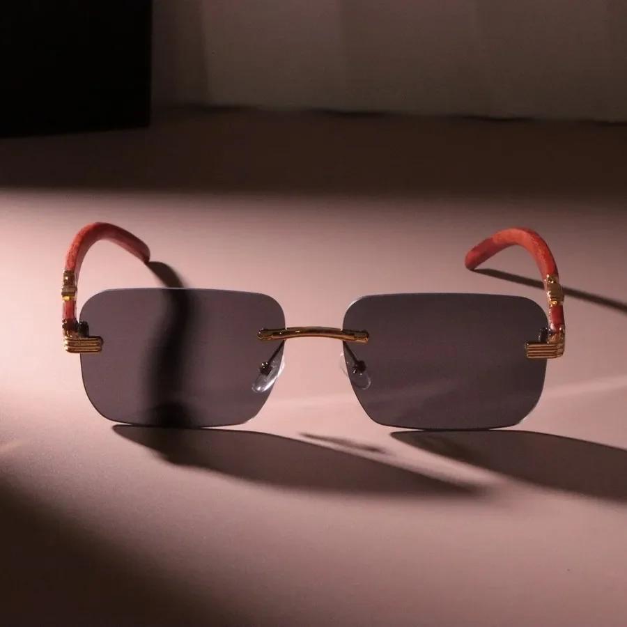 Frameless Unisex Square Sunglasses Women Men Brand Designer Colorful Sun Glasses Female Male Colors Mirror