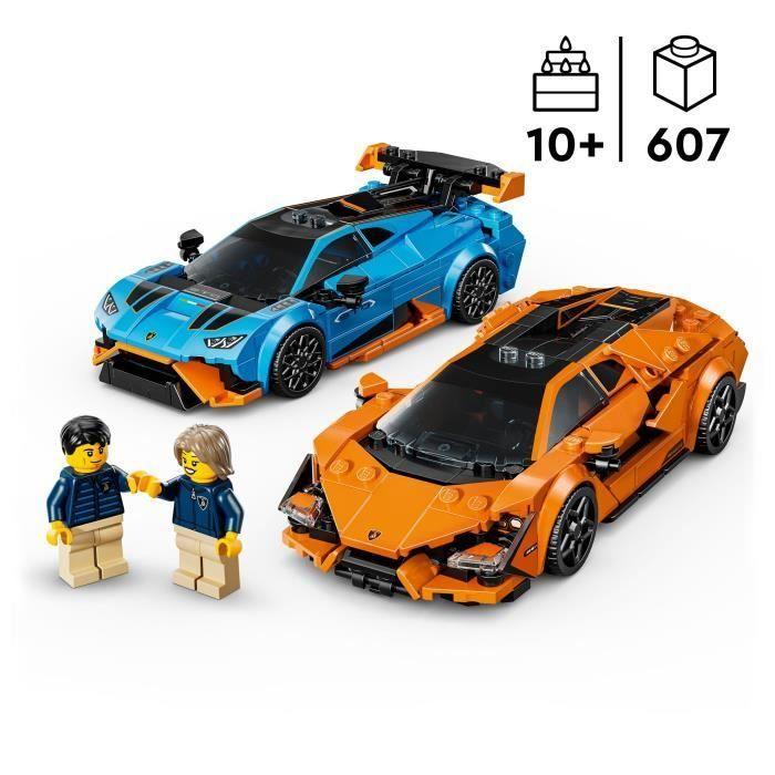 LEGO Speed Champions 77238 Lamborghini Revuelto et Huracán STO - Jouet Voiture dès 10 ans