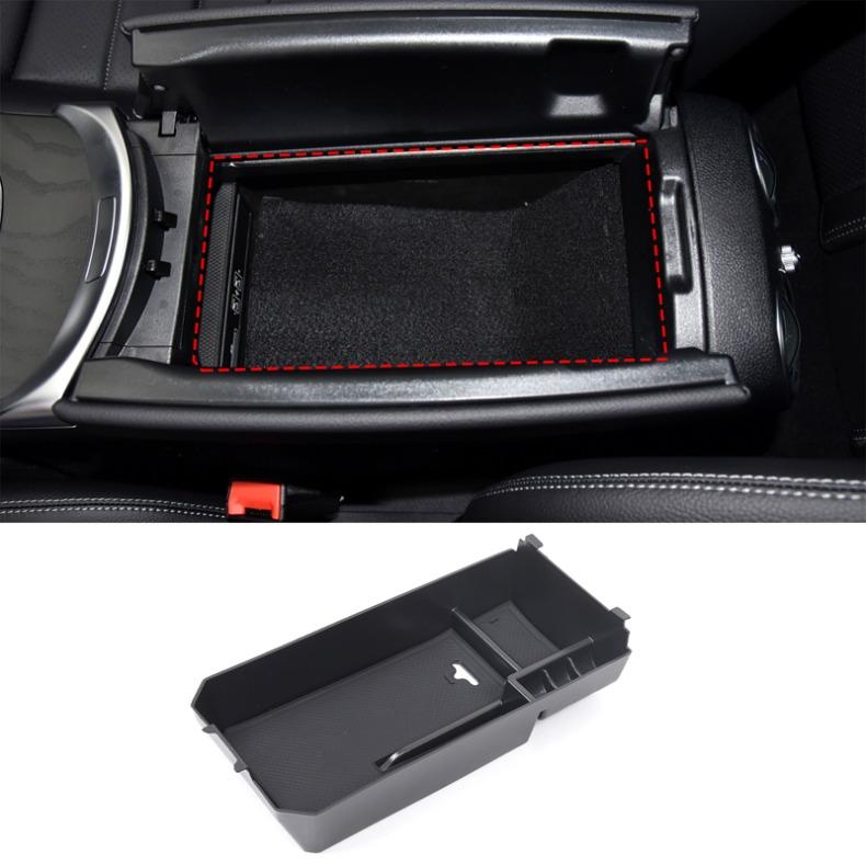 Car Armrest Storage Box Central Control Hidden Storage Box Car Organizers For Mercedes Benz C G Class W205 W204 W463 2015-2021