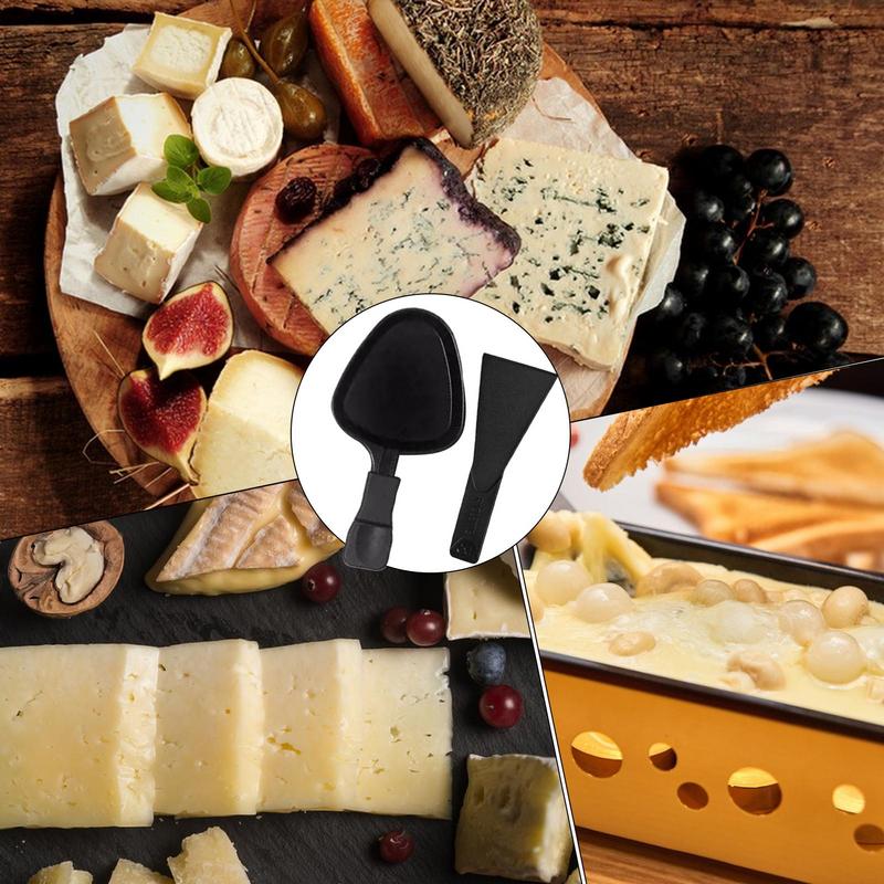 Набор для приготовления сыра, раклета, раклета из углеродистой стали с антипригарным покрытием и лопаткой, подходит для ресторанов, уличных и домашних кухонь.