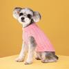 Pet Clothes Autumn and Winter Fashion Candy Color Sweaters for Dogs Cute Pets Solid Color Cable Knit Pullovers