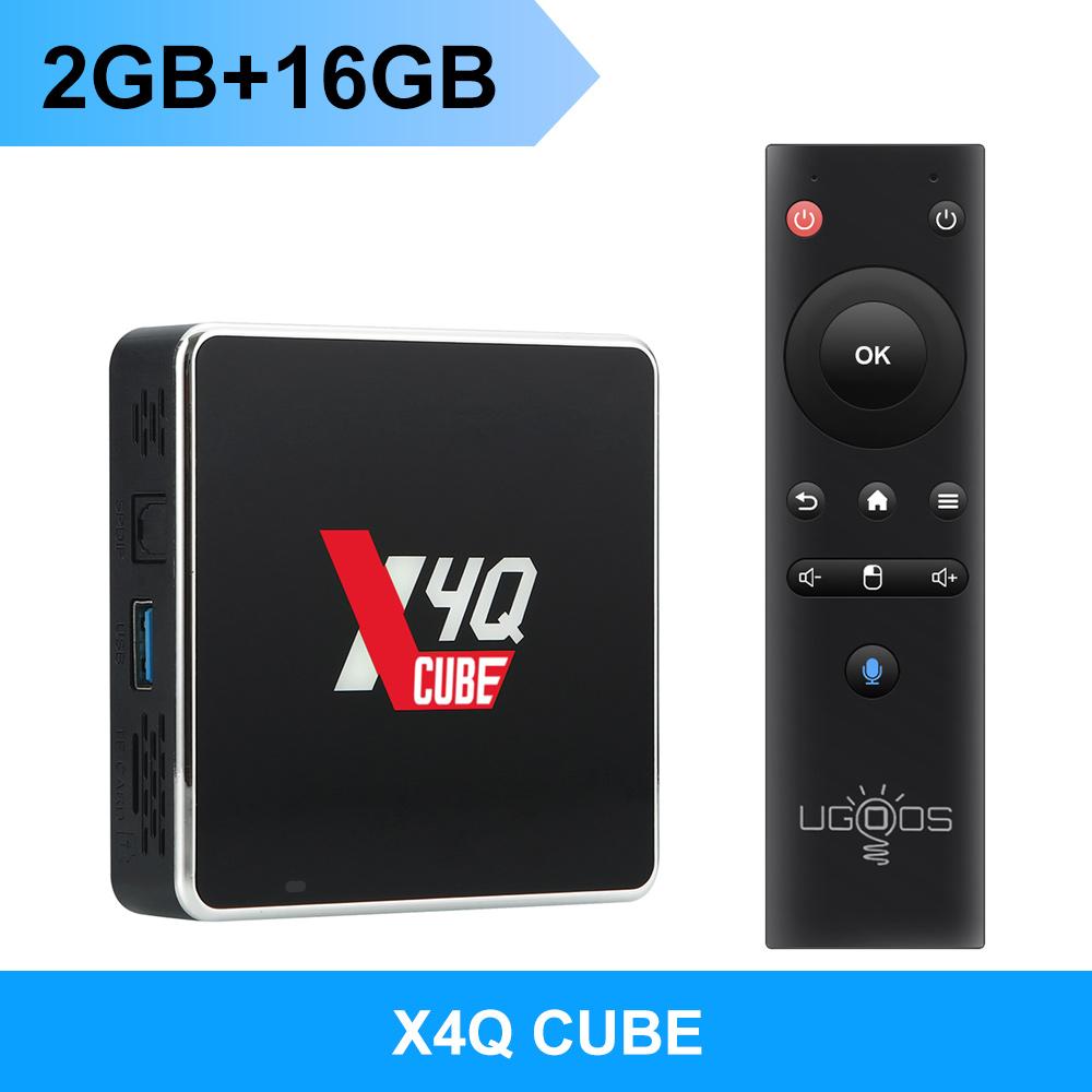 UGOOS X4Q Extra/Plus/Pro/Cube Smart TV Box Android 11 Amlogic S905X4 Set top Box AV1 1000M Dual Wifi BT5.1 4K 4G 32G/64G/128G 2G/16G