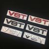 3D Metal Black Red Chrome Logo V6T V8T Emblem Car Fender Badge  Stikcer Accessories