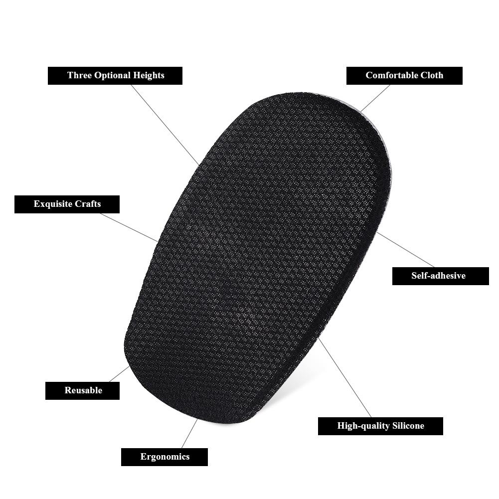 Силиконовый гель Невидимая стелька для увеличения высоты Вставка для увеличения пятки на половину длины Подкладка для обуви Подпяточник № 2