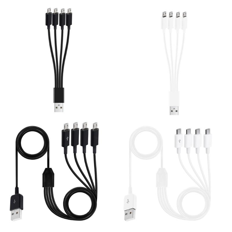 150cm 4 Port Micro USB to USB Splitter Charging Cable For Huawei Samsung Xiaomi Smartphone Tablet