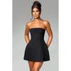 Summer New Solid Color Strapless High Waist Sexy Mini Dress, Fashion Casual Dress for Women European American