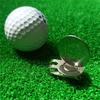 Metal Sport Tool Golf Ball Markers Golf Hat Clip Golfs Balls Position Markers Golf Visor Cap Clips