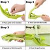 Mashing Function Garlic Slicer Manual Type Garlic Masher 2-in-1 Garlic Press  Home Cooking