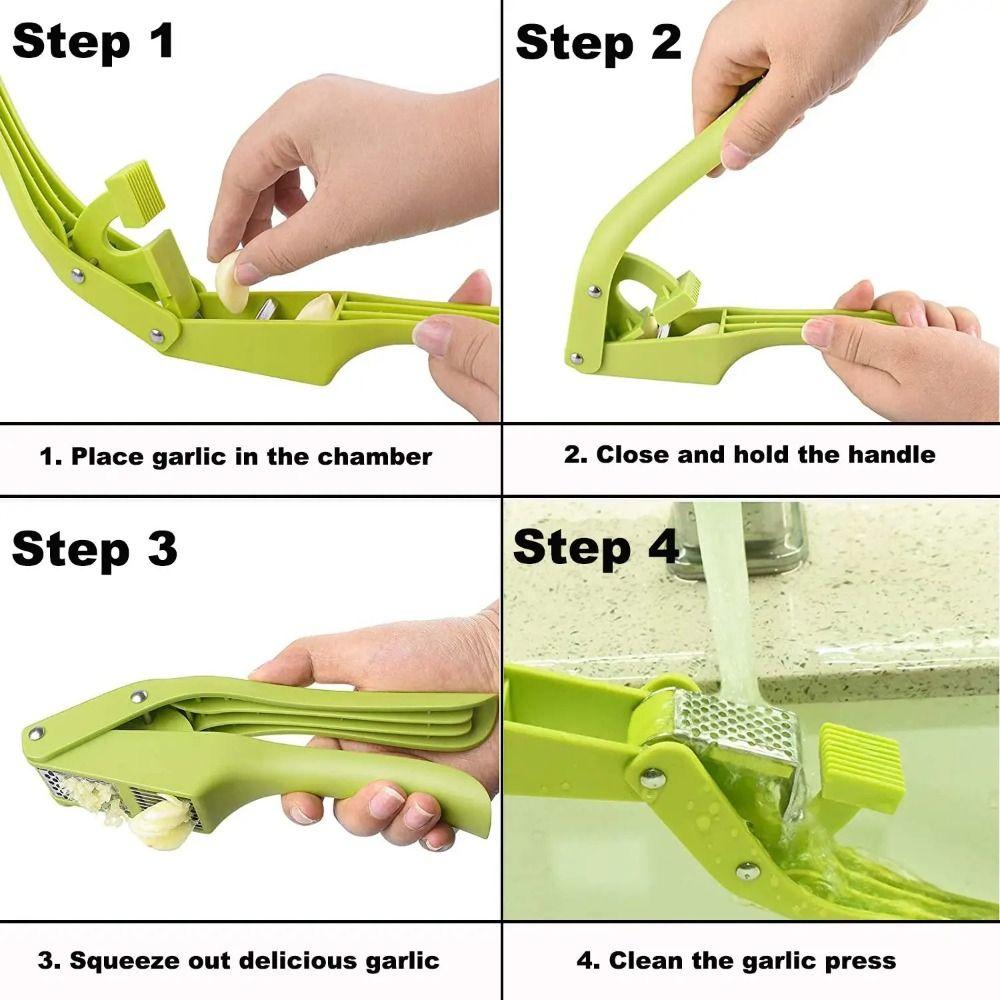 Mashing Function Garlic Slicer Manual Type Garlic Masher 2-in-1 Garlic Press  Home Cooking