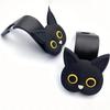 2pcs Adorable 3D Cartoon Cat Car Seat Headrest Hooks - Universal Vehicle Storage Organizer for Handbags, Purses, Coats - Cute Ca