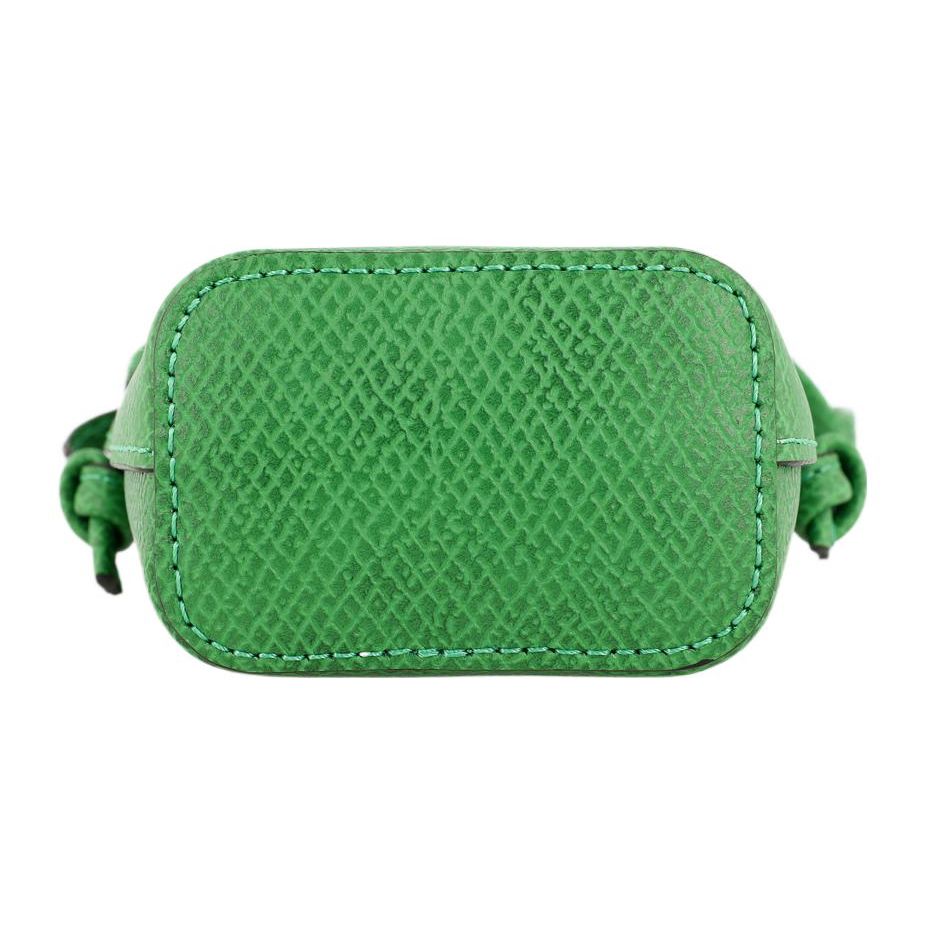 Longchamp Épure Золотая Металлическая Фурнитура Застежка-клапан Кожаная Наплечная Сумка-кроссбоди для Телефона Женские Сумки Зеленая 34193HYZ129