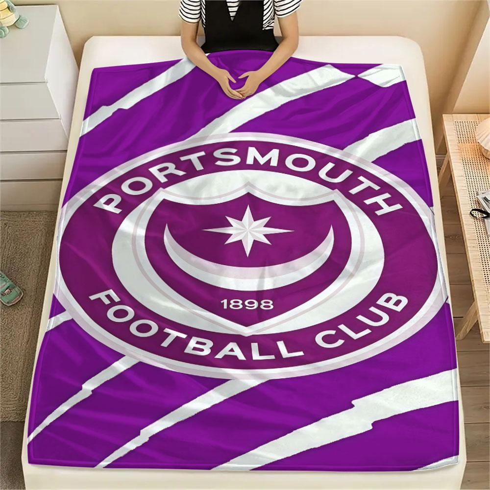 Portsmouth F.C Blanket, High quality Comfortable for All Seasons, Home Decor, Warmth and Comfort