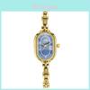Vintage Oval Watch With Mineral Glass And Pearl Clasp For Ladies