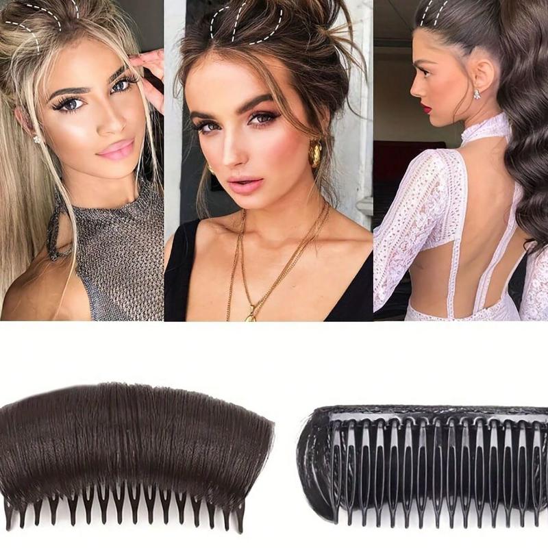 2pcs Ladies' Hair Volume Boosting Hair Base Hair Combs & Hair Accessories Gym