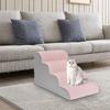 Dog Ramp Sofa Stair 4 Steps Lightweight Stable Soft Convenient Pet Supplies Gentle Slope Shape