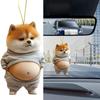 Car Rear Mirror Decoration, 2 Pieces, Car Decoration, Cute, Deb, Dog, Cat, Mascot, Key
