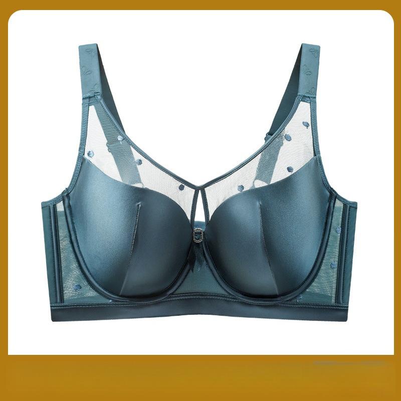 Soft Steel Ribbed Smooth Bra Women's Plus-size Seamless Underwear Women's Strapless Anti-glare Back-gathering Bra