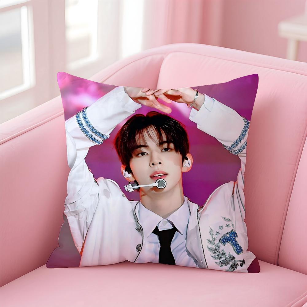 Kpop Handsome Singer KKim Dohoon Cushion Cover Pillowcase Short Plush Invisible zipper Room Sofa Cushion Cover