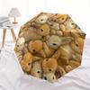 1pc Bunnies, Adorable Themed High-quality Umbrella,Automatic Opening and Closing Umbrella,Multi-functional Umbrella G0811387