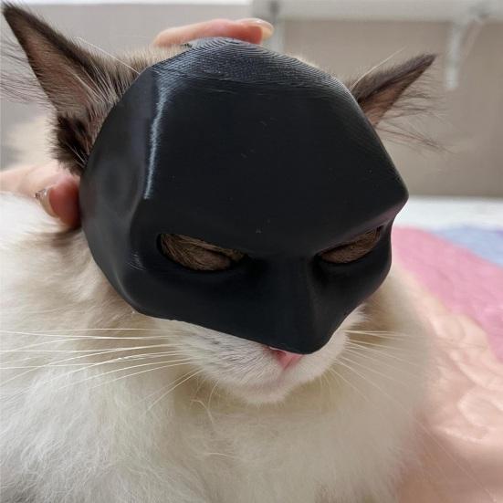 Bat Cat Mask Whimsical Cat Fancy Dress Mask Halloween Photo Props Superhero Pet Cosplay Costume Accessory