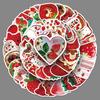50 Strawberry Ins Style Graffiti Stickers Small Fresh Girl Heart Handbook Decoration Mobile Phone Tablet Computer DIY Stickers V
