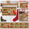 Рождественский дверной коврик, уличный приветственный коврик для входной двери, рождественский ковер для прихожей, забавные дверные коврики 23,7X15,9 дюйма, противоскользящие коврики, украшения для дома