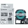 [Genuine] Kingjim Tepra PRO Tape Cartridge Matte 18mm Transparent Label/Black Letters Length 8m SB18T