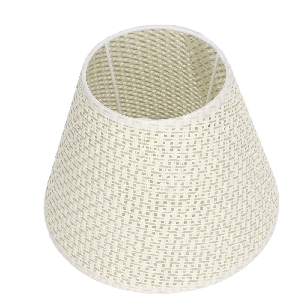 PE Woven Table Lamp Shade Beige Wear Resistant Woven Lamp Cover for E27 E14 Caliber Lampholder