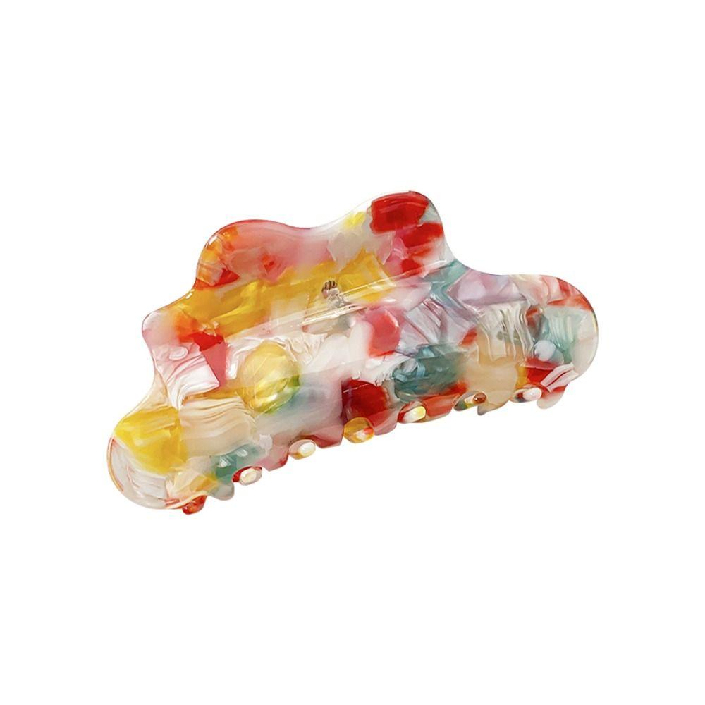 Заколка для волос в форме облака, однотонная черепаховая заколка для волос, когти для путешествий