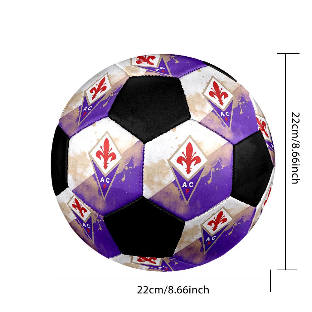 РАЗМЕР 5 Футбольный мяч ACF Fiorentina Цветной Для всех возрастов Машинная строчка ПВХ Готов к соревнованиям Прочный Высокий отскок