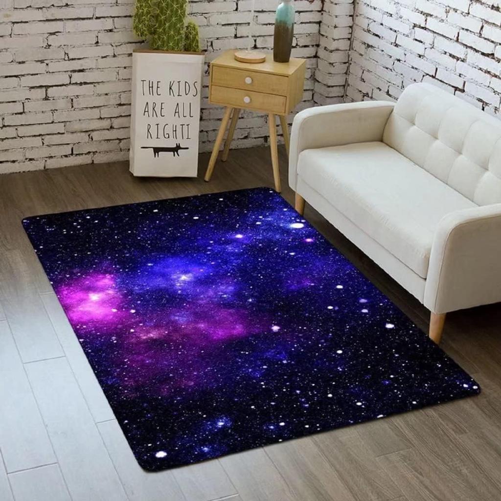 3D Галактика Ковер Космос Кухонный Коврик для Детской Комнаты Мальчика Нескользящий Ковер для Ползания в Детской Игровые Коврики для Столовой