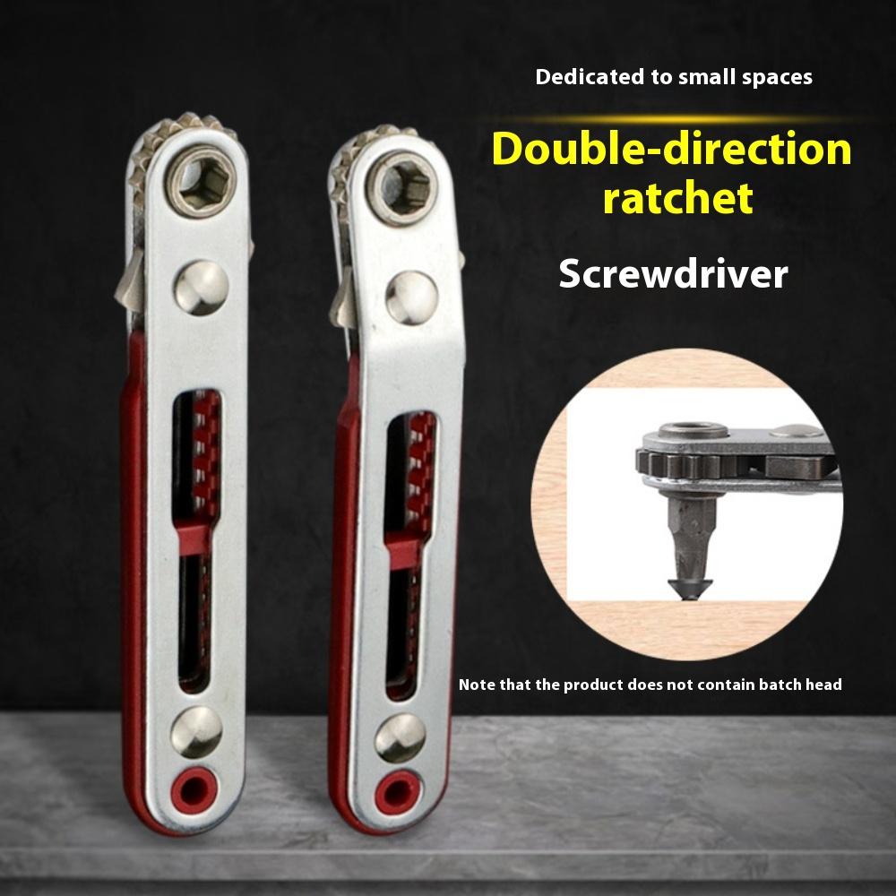 Mini Fast Ratchet Wrench Screw Batch Cross Hexagon Driver Two-way Ratchet Flat Head Screwdriver