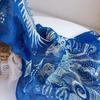 Direct Supply Imitation Batik Pure Linen Breathable Material Sunscreen Scarf Warm Printed Shawl Retro Silk Scarf