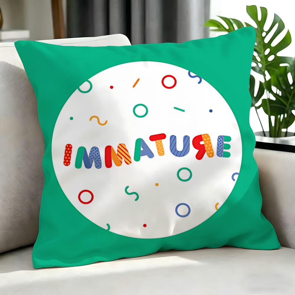 Pop Immature Cushion Cover Cushion Cover Set 4Pcs 50X50 45X45 40X40 Pillowcase Decorative Sofa Home Decor