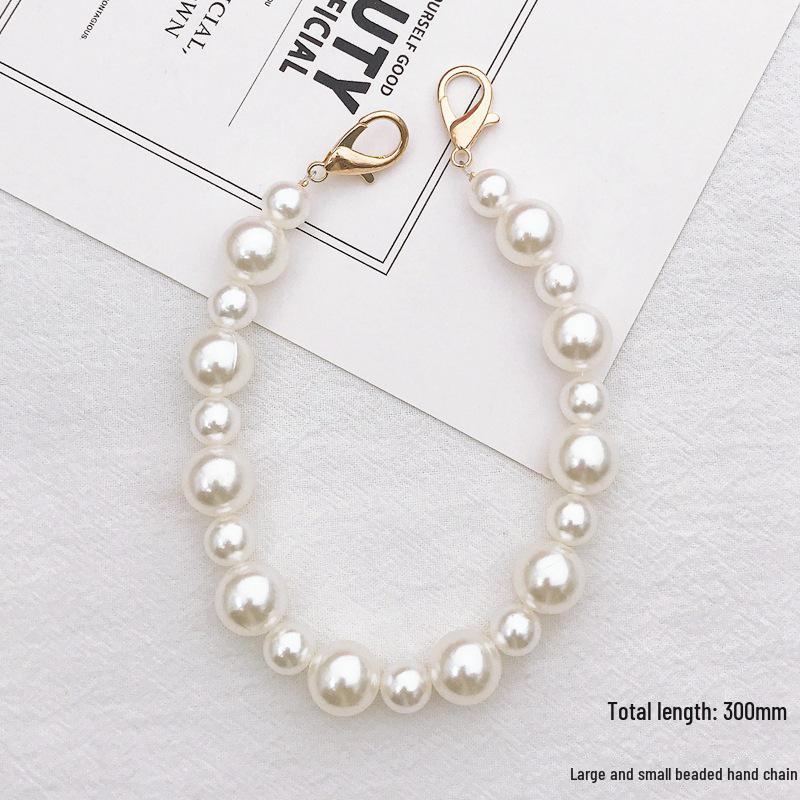 Модный женский чехол для телефона DIY с жемчужной цепочкой и подвеской из кристалла против падения