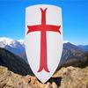 Templar Red Cross Shield Mediaeval Armour Shield Knight Heater Costume