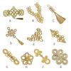 Golden Chinese Knot Buttons Handmade Tang Suit Buttons Cheongsam Buttons  Cheongsam Making