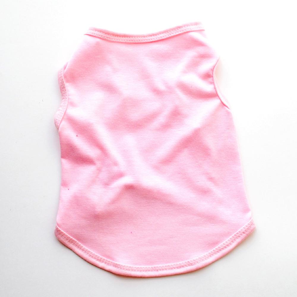 Custom Logo OEM ODM Solid Colors Polyester T-Shirt for Dogs and Cats Low MOQ Factory Price for All Seasons Pet Clothes