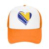 Bosnia and Herzegovina Flag Mesh Baseball Caps Adult Outdoor Trucker Worker Cap  Hat Breathable Summer Trucker Cap