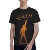 Мужская футболка JOISOMI Queen Рок-группа Мужские спортивные футболки с коротким рукавом Быстросохнущая Дышащая С круглым вырезом