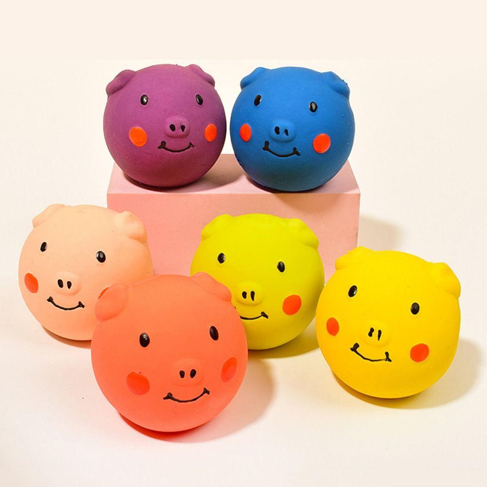 Cartoon Dog Chew Toy Soft Doy Molar Toy Funny Latex Squeaky Dog Toys Relieve Boredom